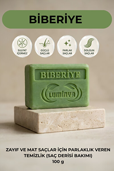 LUMİNYA Biberiye Sabunu 100 g | Saç Dökülmesine Karşı Destekleyici Bakım Sabunu