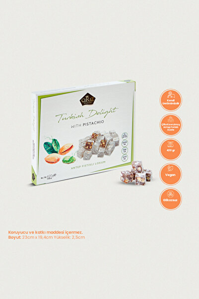 Çerez Pazarı Duble Antep Fıstıklı Çifte Kavrulmuş Lokum 420gr