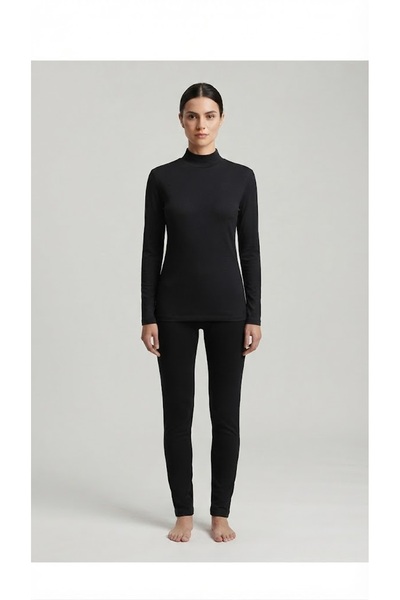 Altınay 5 Pieces Women's Lycra Half Turtleneck Long Sleeve T-Shirt (Body) 95%...