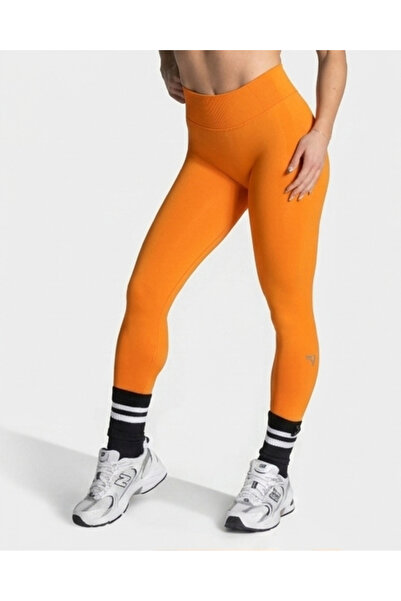 HepsitrentStore Teveo Orange Lift Leggings – High Waist Shaping Sports Leggings