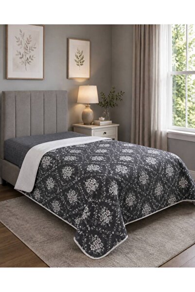 ŞENER HOME French Bouquet Pattern Printed 150X240 Cm. Single Person Single Pike
