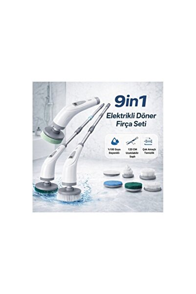 Empressco Çok Fonksiyonlu Uzun Saplı Döner Temizlik Fırçası, Pratik ve Kullan...