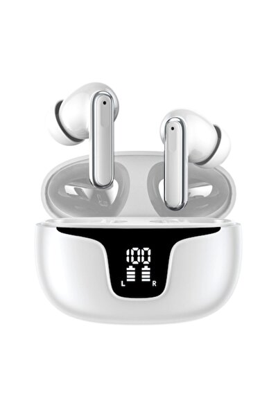 ANDCRIS Căști wireless Bluetooth 5.3 cu anulare a zgomotului ENC, sunet stere...
