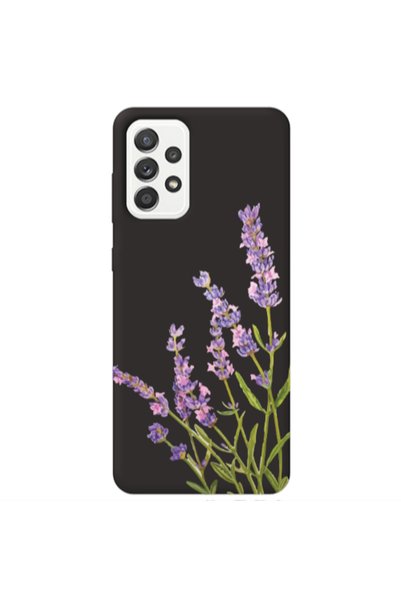 Other Samsung A13 4G Flowers 8 Black Colored Silicone TPU Θήκη