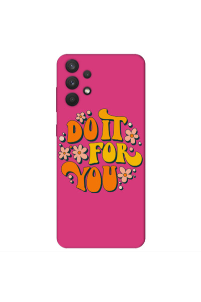 Other Samsung A32 4G Do it For You Fuchsia Colored Silicone TPU Θήκη
