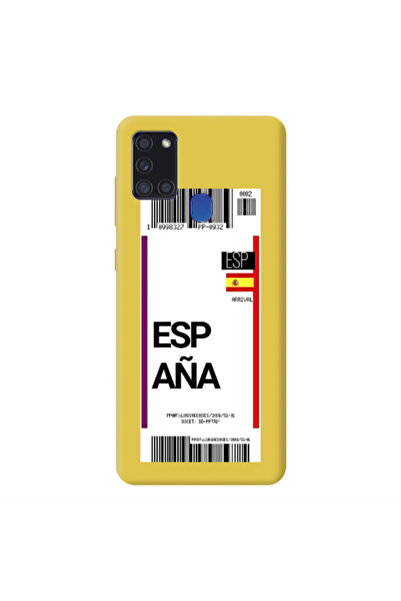 Other Samsung A21S Espana Arrival Yellow Colored Silicone TPU Θήκη