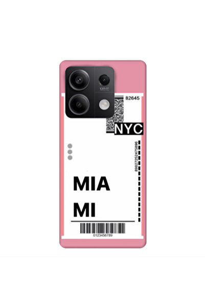 Other Xiaomi Redmi Note 13Pro 5G Miami NYC Pink Colored Silicone TPU Θήκη