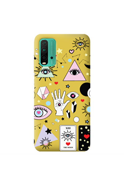 Other Xiaomi Poco M3 Pyramid eyes Yellow Colored Silicone TPU Θήκη