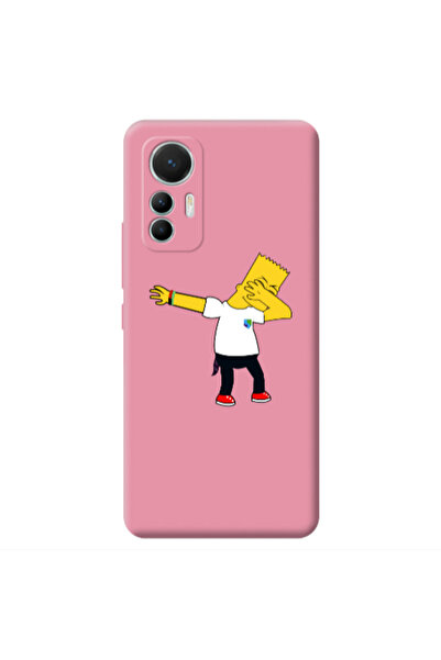 Other Xiaomi Mi 12 Lite Simpsons2 Pink Colored Silicone TPU Θήκη