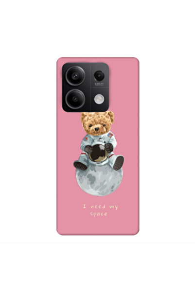 Other Xiaomi Redmi Note 13Pro 5G Bear in space Pink Colored Silicone TPU Θήκη