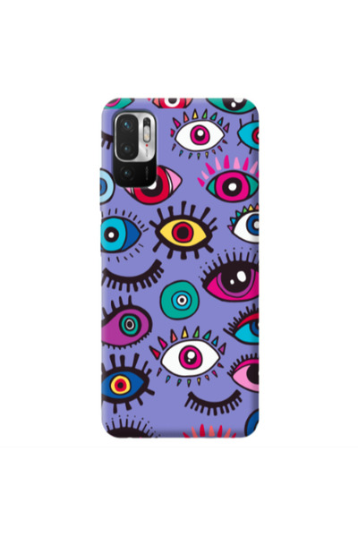 Other Xiaomi Redmi Note 10 Pro 5G Multiple eyes Purple Colored Silicone TPU Θήκη