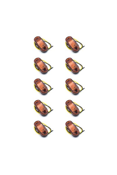 OEM LED Φώτα Όγκου Φορτηγών IP66 πορτοκαλί 12v σε 10 τεμάχια NEW