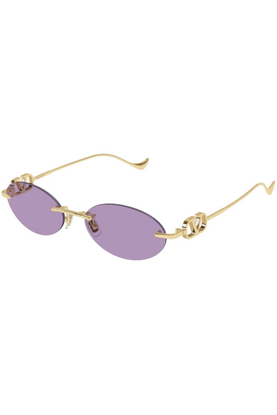 Valentino VG0032S 004 Gold Violet Rimless Oval Gunes Gozlugu