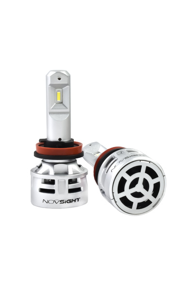 NOVSIGHT Σετ 2τμχ Φώτα Πορείας LED 60W 10000LM Λευκού Φωτισμού 6500K H11 A386...