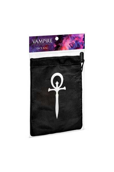 Renegade Sac pentru zaruri Vampire: The Masquerade, simbol ankh, 15.9x21.6cm,...