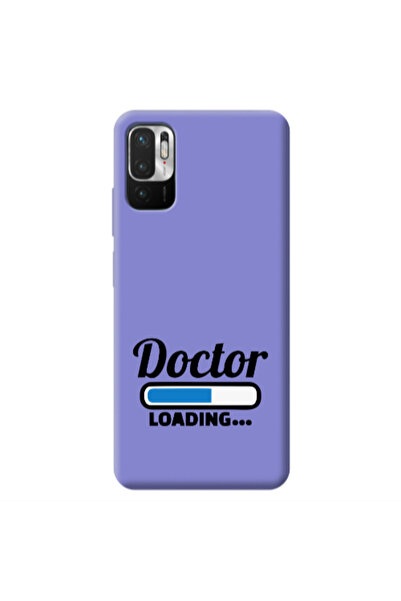 Other Xiaomi Redmi Note 10 Pro 5G Doctor Loading Purple Colored Silicone TPU ...