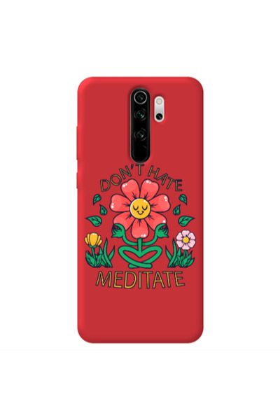 Other Xiaomi Redmi Note 8 Pro Meditate Red Colored Silicone TPU Θήκη
