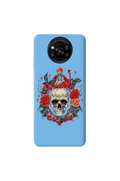 Other Xiaomi Poco X3 /X3 Pro Flower head Blue Colored Silicone TPU Θήκη