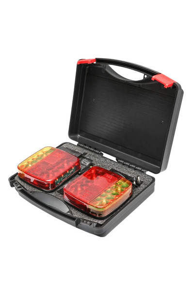 Ruan Set de 2 lămpi magnetice controlate wireless 12/24V, 5 funcții, pentru r...