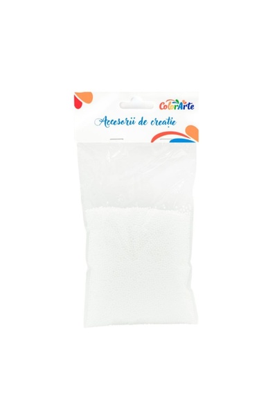 MC Micostore Accesorii creatie - polistiren - bile, alb, 2mm, Colorarte, MY00...