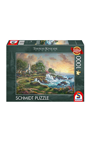 Schmidt Puzzle 1000 piese - Iaz pe litoral, Thomas Kinkade (58628)