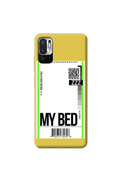 Other Xiaomi Redmi Note 10 Pro 5G My Bed ZZZ Yellow Colored Silicone TPU Θήκη