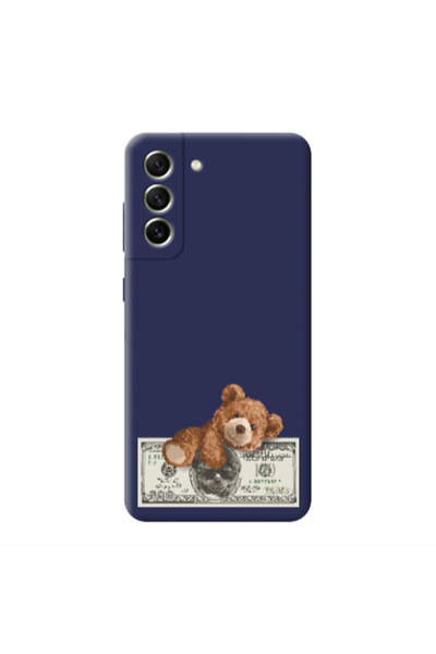 Other Samsung S21 Money Style Dark Grey Colored Silicone TPU Θήκη
