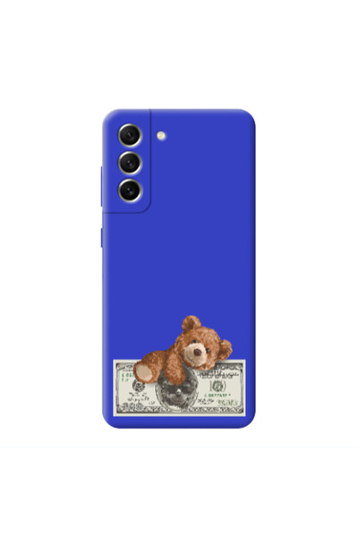 Other Samsung S21 Money Style Blue Colored Silicone TPU Θήκη