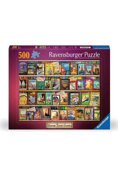 RAVENSBURGER Puzzle 500 piese - Carti de calatorie vintage