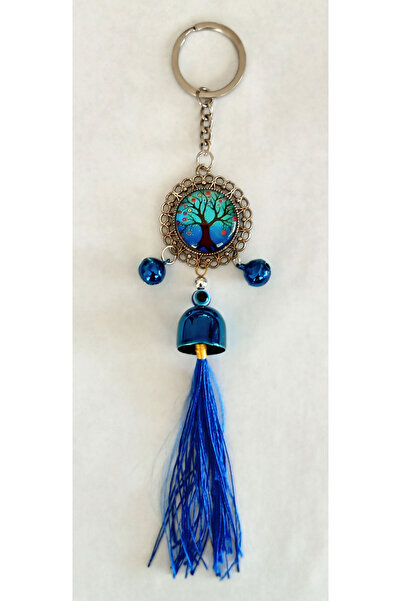 CT-TOYS Tree of Life Decorative Metal Keychain with Bell Wall Ornament 20 cm