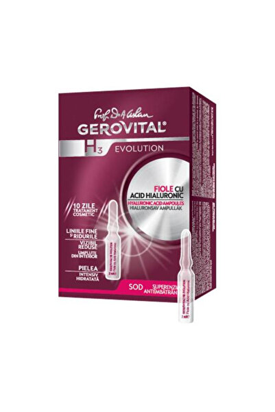 GEROVITAL Fiole cu Acid Hialuronic 5% - H3 Evolution Hyaluronic Acid Ampoules...