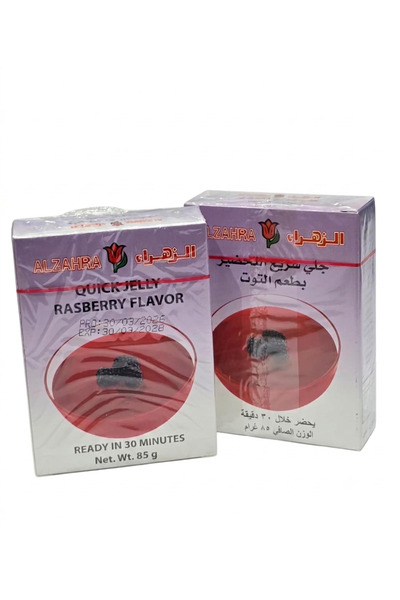 AL SHERESH FOOD Quick Jelly Rasberry Flavor Size 85g Quick Jelly with Raspber...