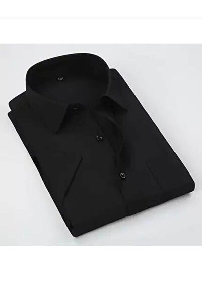 BLACK SWALLOW Men's Black Short Sleeve Classic Cut Shirt