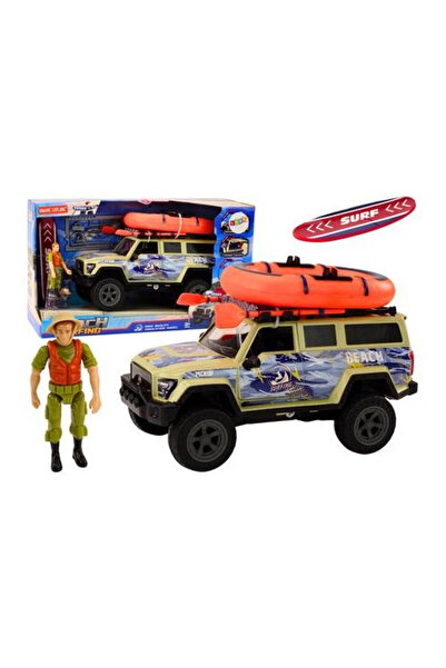 OEM Mașină de teren pentru surferi cu accesorii și figurină - Leantoys 3+
