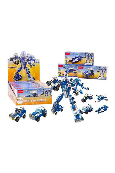 OEM Set de construcție Leantoys - Vehicul de Poliție MIX 6+