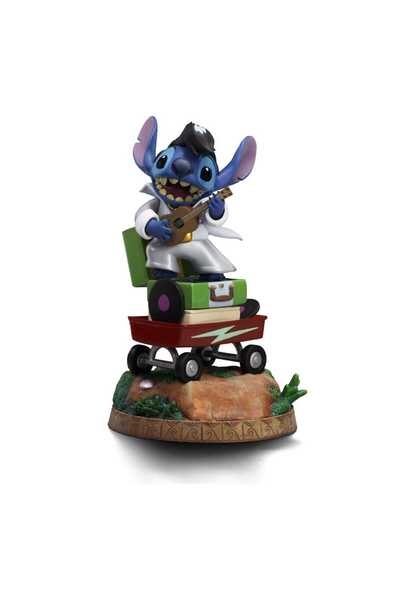 OEM Figurina Lilo & Stitch 1/10 King of Rock, 17x10,5x10cm, multicolor