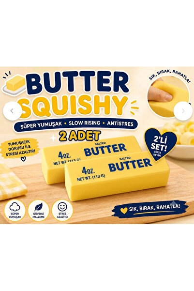 Victuc İkili Paket Butter Squishy Stres Oyuncağı Süper Yumuşak Slow Rising Sı...