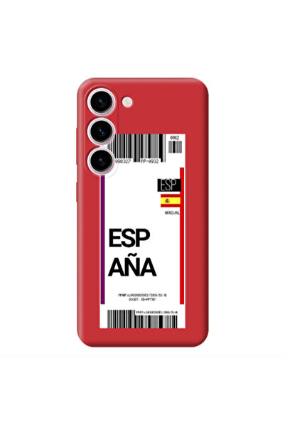 Other Samsung S23 Plus Espana Arrival Red Colored Silicone TPU Θήκη