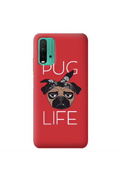 Other Xiaomi Poco M3 Pug Life Red Colored Silicone TPU Θήκη