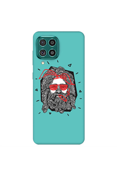Other Samsung A22 4G Cool glasses Turquoise Colored Silicone TPU Θήκη