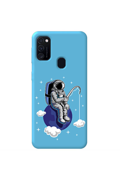 Other Samsung M21 Fishing space Blue Colored Silicone TPU Θήκη