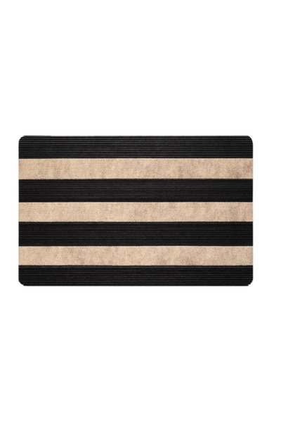 Evoris Delta Cc003A Beige Non-Slip Sole Moisture Absorbing Dust Absorbing Door Mat Uv Resistant 45X70 cm
