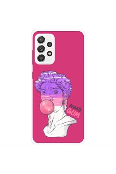 Other Samsung A33 Pin Bubble Fuchsia Colored Silicone TPU Θήκη
