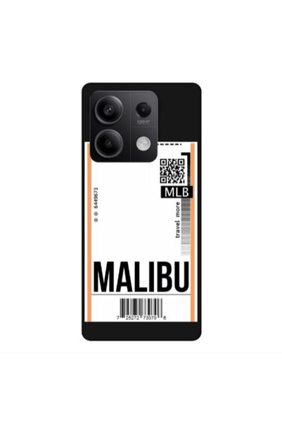 Other Xiaomi Redmi Note 13Pro 5G Malibu Travel More Black Colored Silicone TP...