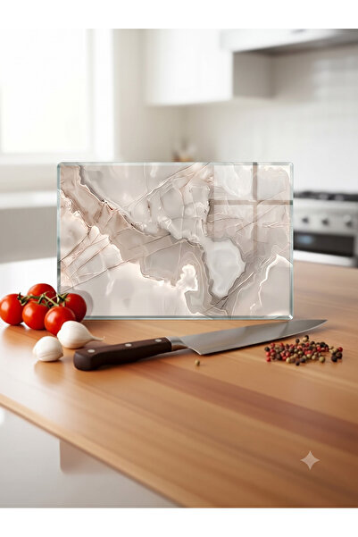 wudie Kitchen Countertop Protector and Decorative Heat-Resistant Tempered Gla...