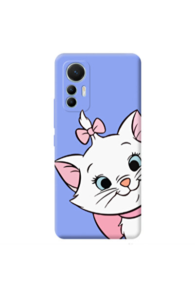 Other Xiaomi Mi 12 Lite I am here Light Purple Colored Silicone TPU Θήκη