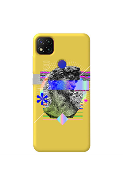 Other Xiaomi Redmi 9c Statue pixels Yellow Colored Silicone TPU Θήκη