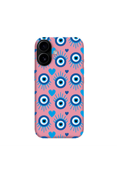 Other Apple Iphone 16 plus Heart Eye Pink Colored Silicone TPU Θήκη