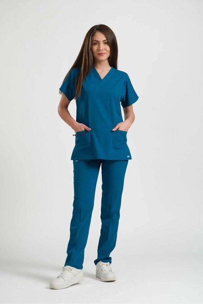 oksijen uniform Classic Oxyflex- Petrol Blue - (Unisex Single Bottom)