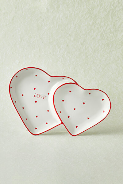 Karaca Heart To Heart Kalp Detaylı Sunumluk 26 cm Kırmızı